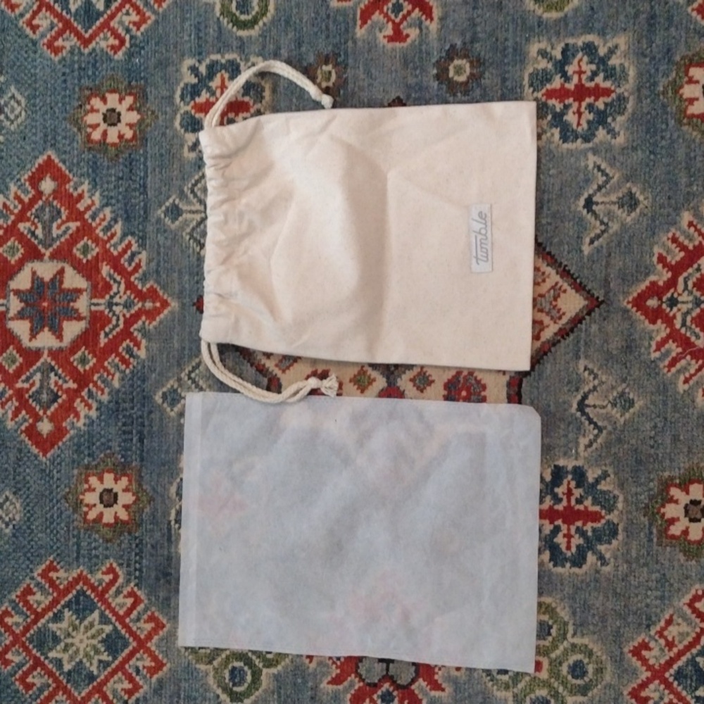 Tumble Woven Cloth Dust Bag with Drawstring